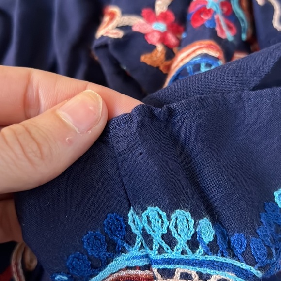 Karen by Karen Kane Embroidered Off The Shoulder Top Size Medium - Picture 4 of 5